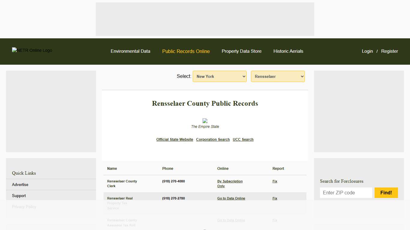 NETR Online • Rensselaer • Rensselaer Public Records, Search Rensselaer Records, Rensselaer Property Tax, New York Property Search, New York Assessor